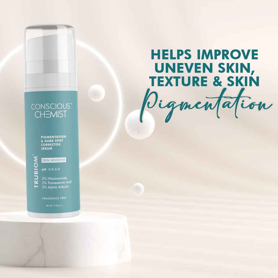Conscious Chemist Trubiom 5% Niacinamide Serum + 1% Zinc Improves Acne Scar & Uneven Skin Texture