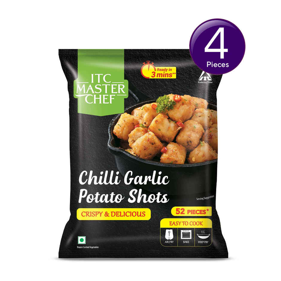 ITC Master Chef Chili Garlic Potato Shots Nuggets | 52 pieces Combo 