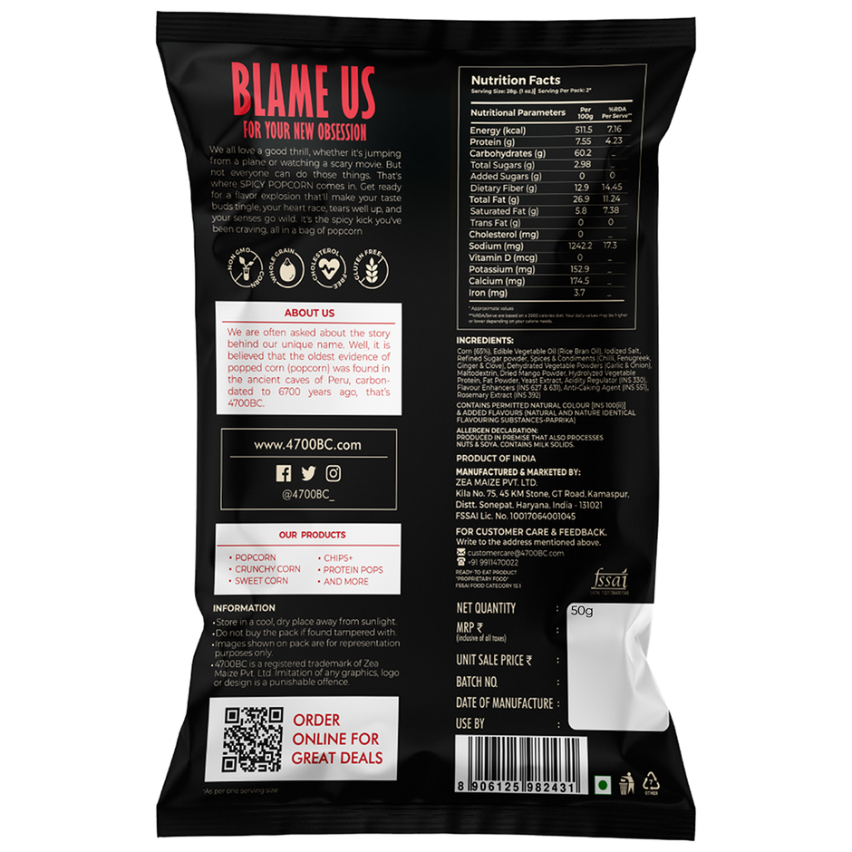 4700BC Devil Popcorn | Jumbo Size | Zero Palm Oil