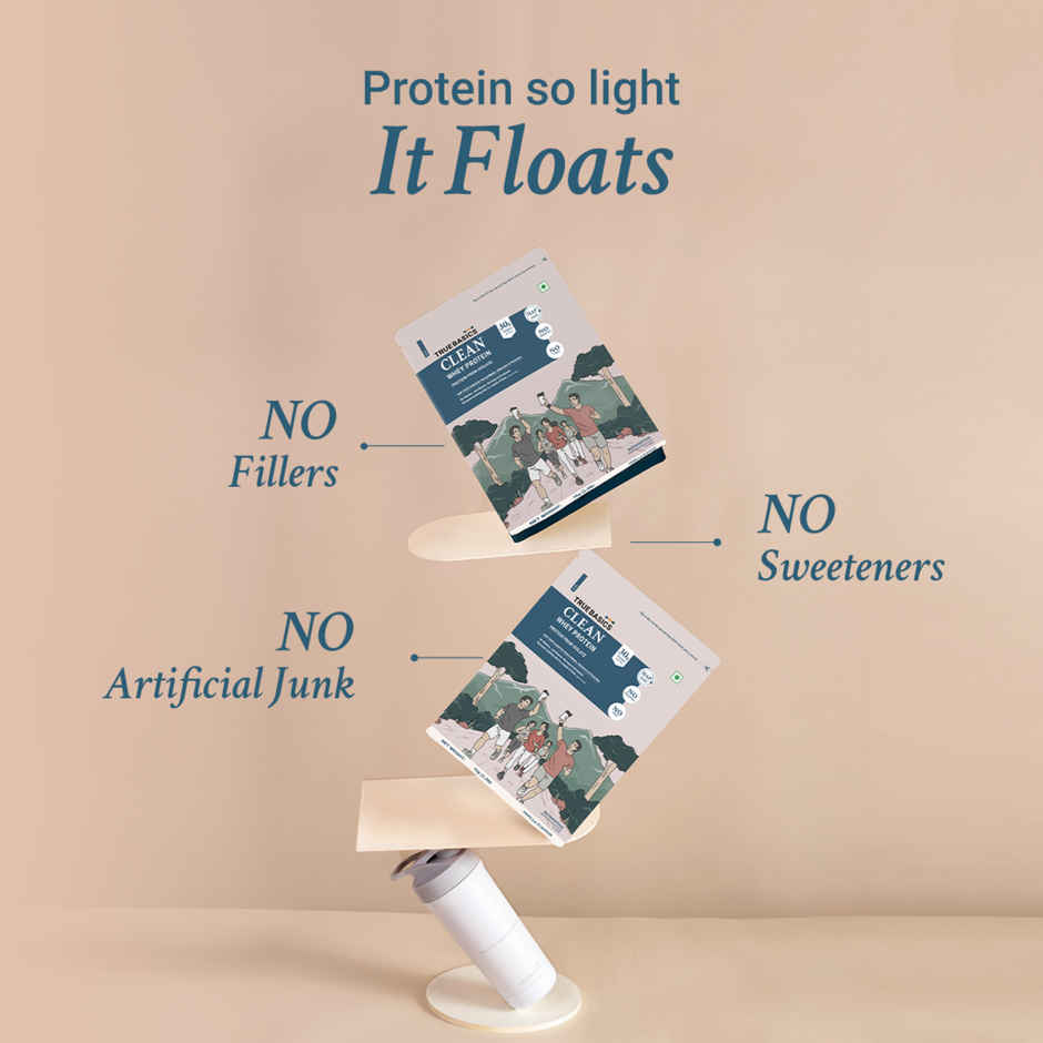 TrueBasics Clean Whey Pure Protein Isolate Powder (Vanilla)
