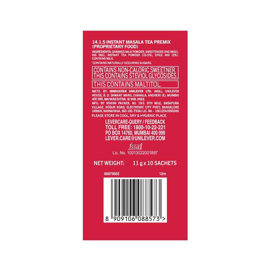 Red Label Instant Masala Chai Premix | No Added Sugar