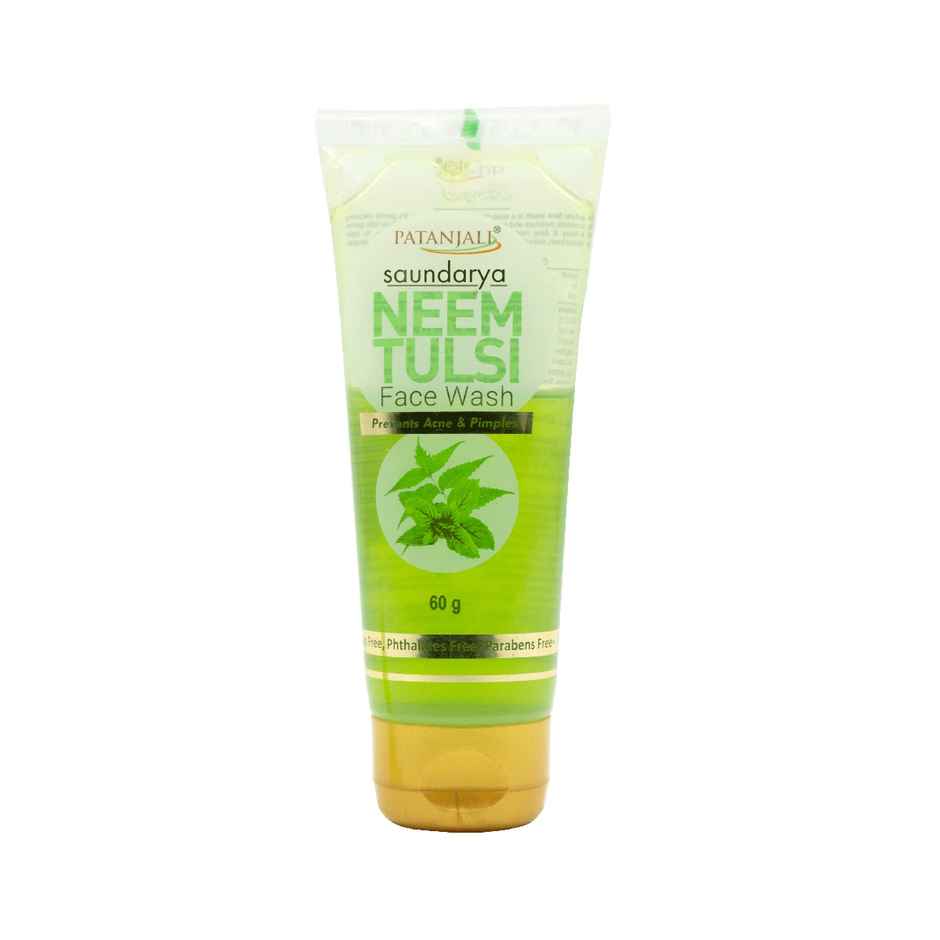 Patanjali Saundarya Neem Tulsi Face Wash Gentle Skin Cleansers