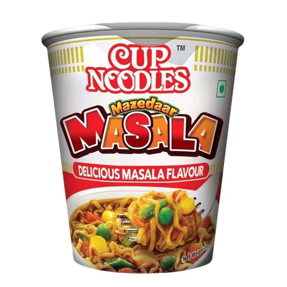 Nissin Cup Mazedaar Masala (70g) & Lay'S India'S Magic Masala Potato Chips (48g) & Britannia Gobbles Marble Cake Choco Vanilla (110g) & Coca Cola Soft Drink Can (300ml) Combo