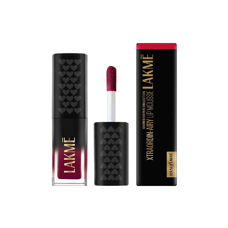 Lakme Xtraordin-airy Lip Mousse Mini | Dark Cherry