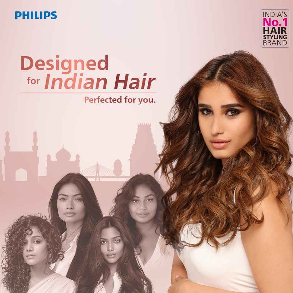 Philips India's No.1 Hair Styling Brand-Foldable Hair Dryer 1200W|HP8120 Pink,White|For Indian Hair