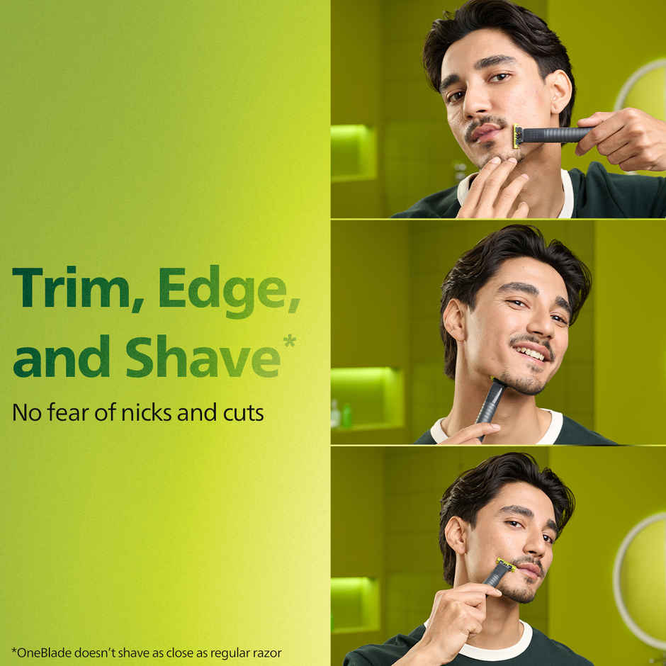 Philips OneBlade Face & Body Trimmer & Styler|No Nicks & Cuts, Dual Protection Technology|QP1624/10