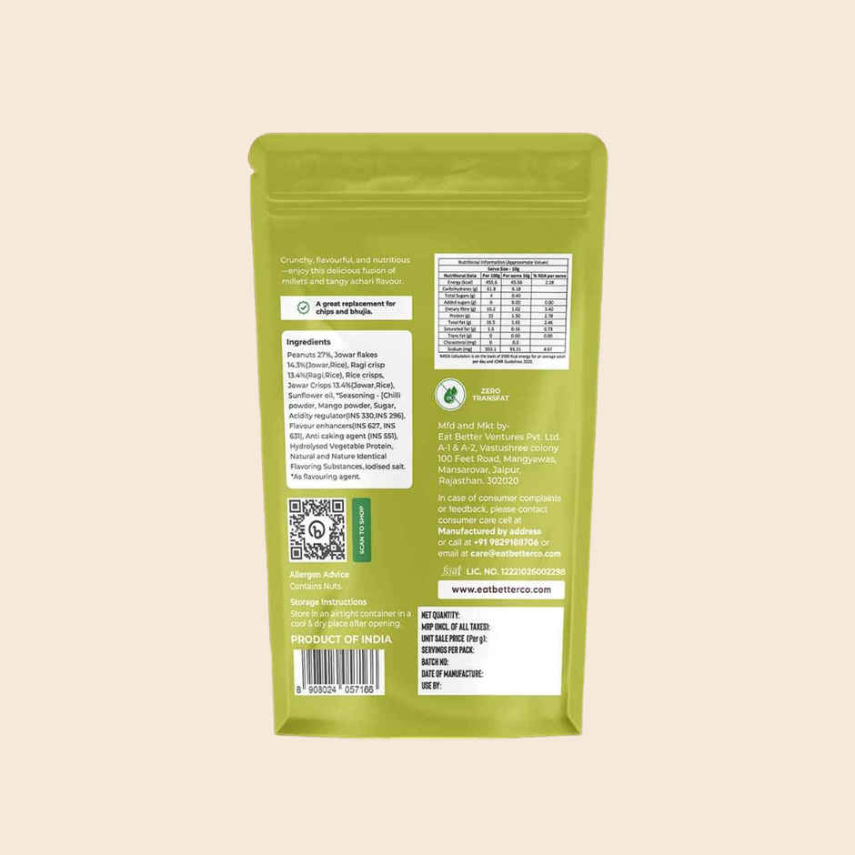 Millet Namkeen | Mango Achari, Healthy Snacks By Eat Better Co