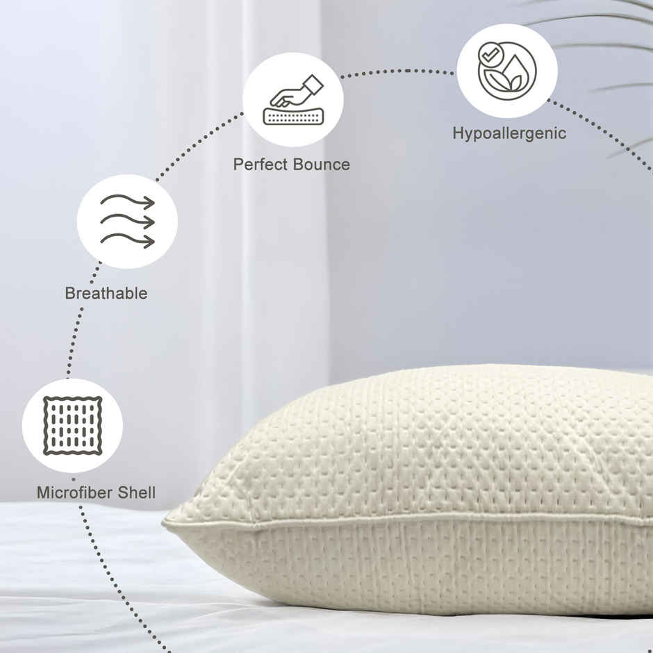 Sassoon Laika Microfiber Quilted Pillow (Green)