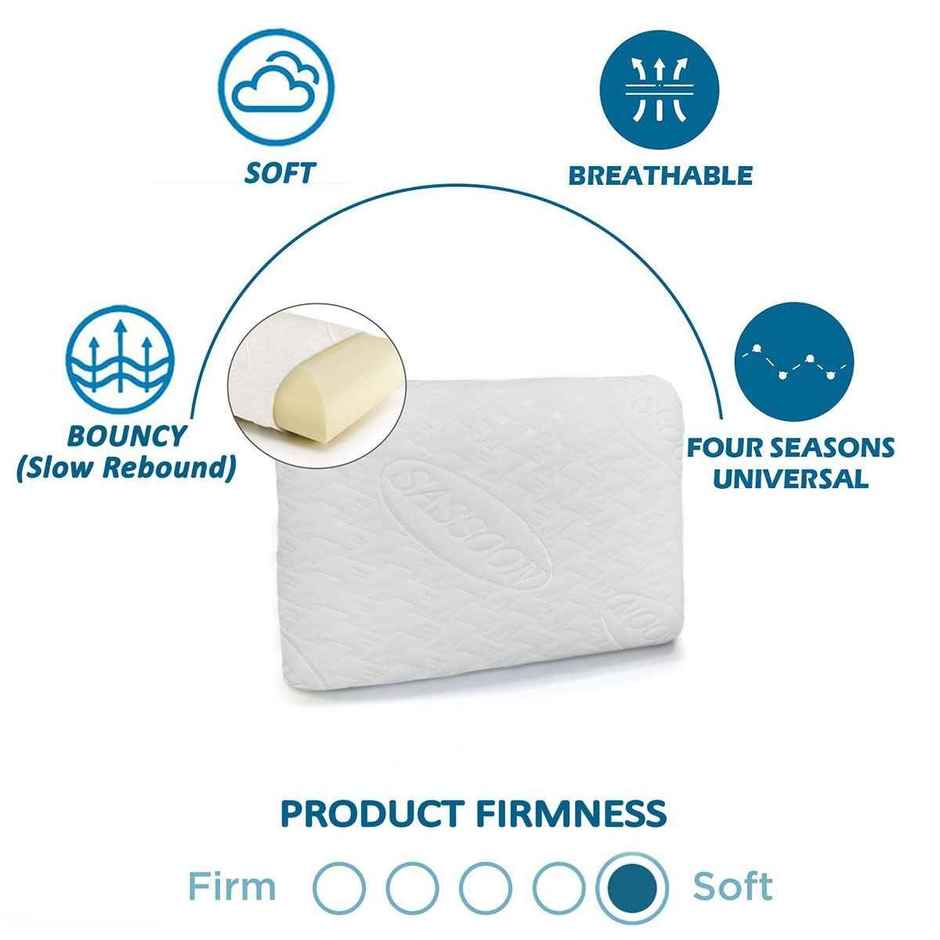 Sassoon Laika Memory Foam Bed Pillow