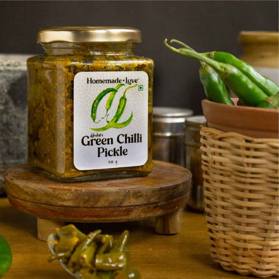 Homemade Love- Green Chilli Pickle