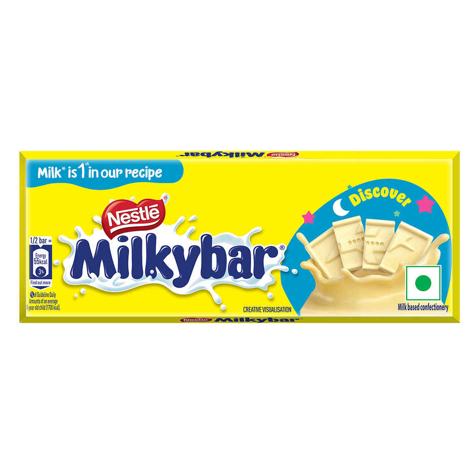 Nestle Milkybar Chocolate, Yummy Creamy Treat, Made with Milk