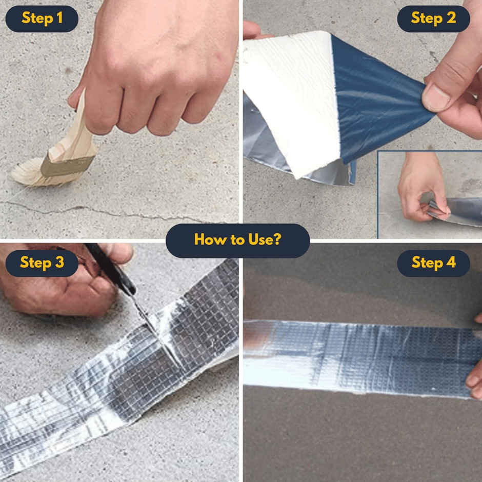 Zulaxy Waterproof Aluminium Rubber Tape for Leak Repair & Sealing | Silver