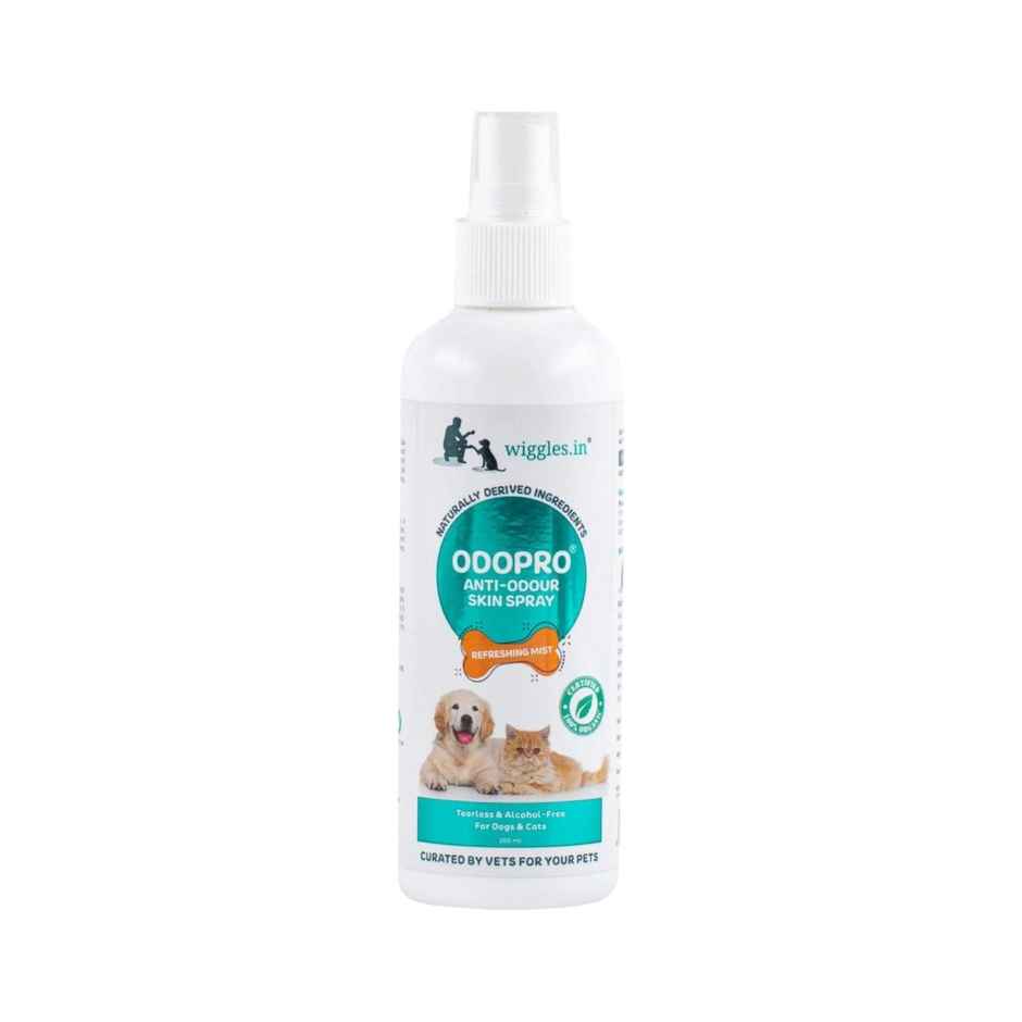 WIGGLES Odopro Dog Deodorant Perfume Spray Long Lasting Cat Pet, Puppy Freshening Deodorizer Spray for Smelly Dogs