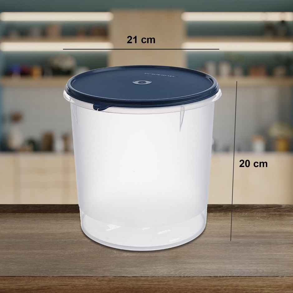 Signoraware Store Well Container Round 5.5 Ltr. Storage Organiser - Mod Blue
