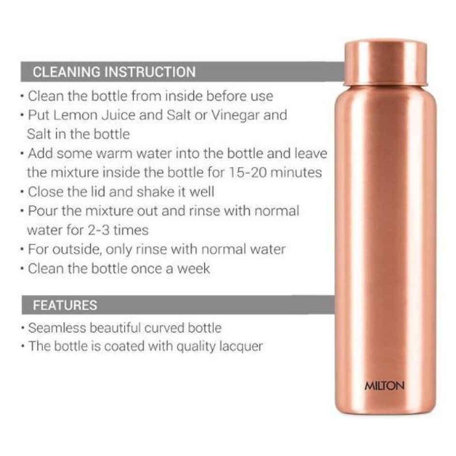 Milton Copper Aqua Water Bottle | Copper | 950 ml