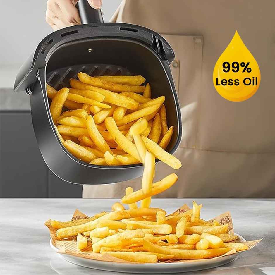 Inalsa Air Fryer 3 Litr 1200 W with Air Crisp Technology | Digital Display | Nutri Fry Digital 3.0