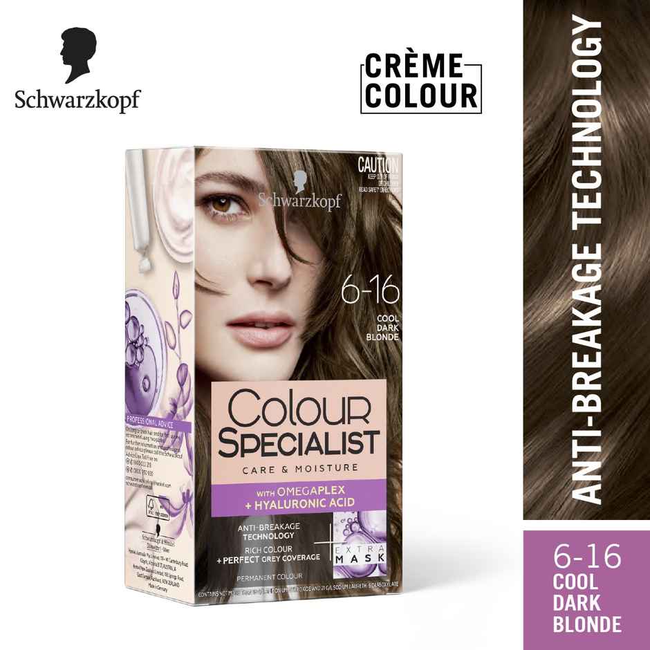 Schwarzkopf Colour Specialist Permanent Hair Colour 6-16 Cool Dark Blonde