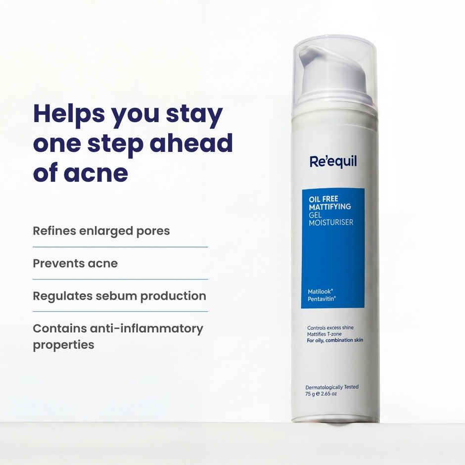 Re'equil Oil Free Mattifying Gel Moisturiser