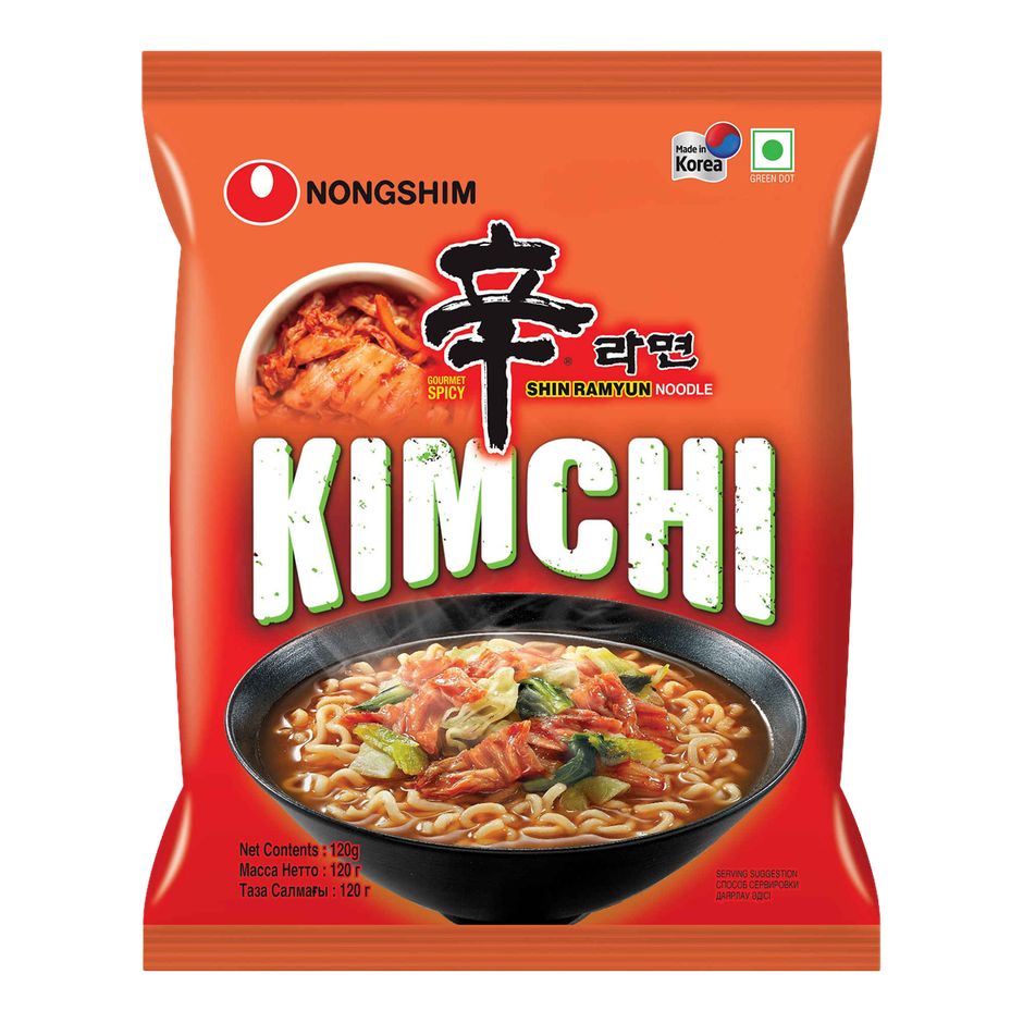 Korean Nongshim Kimchi Ramyun Noodle Soup Veg
