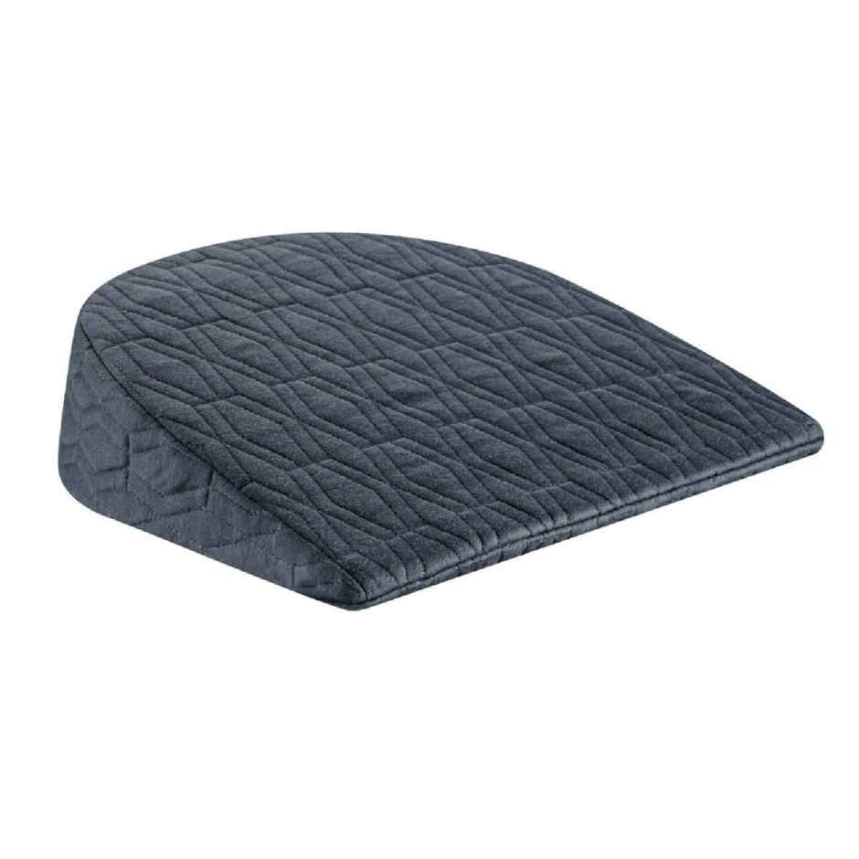 The White Willow Pregnancy Pillow | Memory Foam Wedge Cushion for Belly & Side Sleep Support - Grey