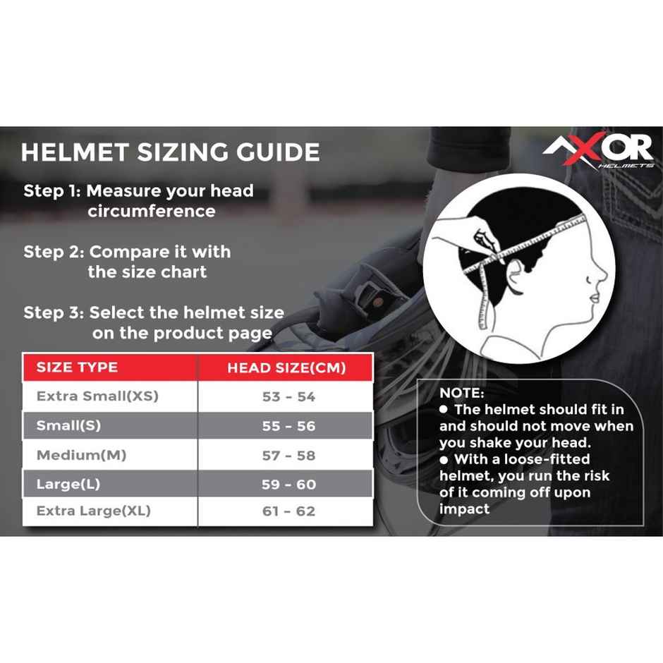 Axor Apex Venomous ISI ECE and DOT Certified Full Face Helmet - Dull Black Grey - XL