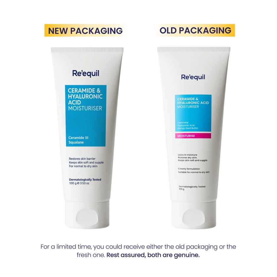 Re'Equil Ceramide & Hyaluronic Acid Moisturiser For Normal To Dry Skin