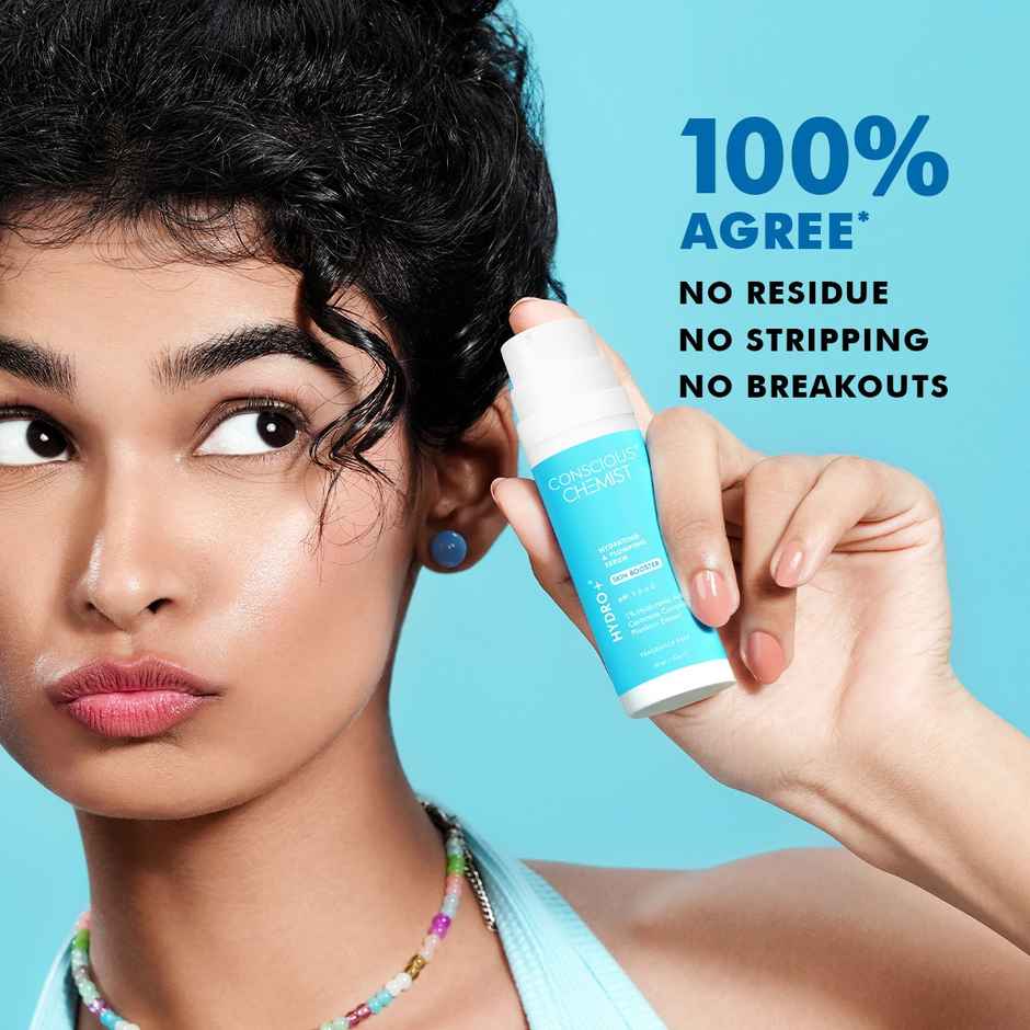 Conscious Chemist 1% Hyaluronic Acid Serum For Hydrating & Plumping Skin With Ceramides