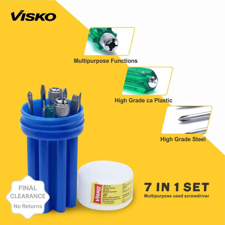 Visko 111 Combination Screwdriver Set | Pack Of 9