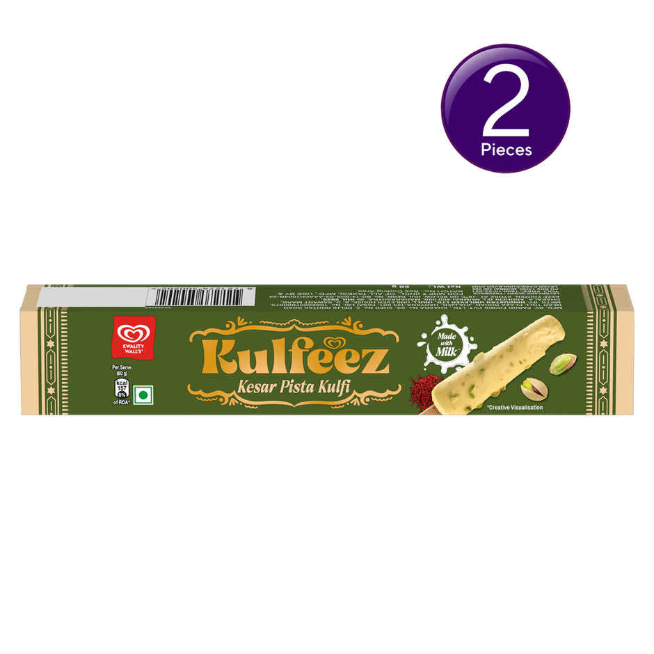 Kwality Wall's Kesar Pista Kulfi Stick Combo