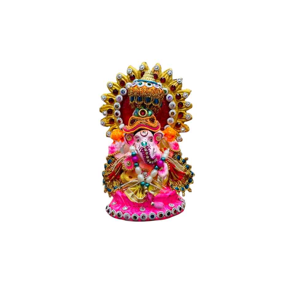 Lakshmi Ganesh Idol | Diwali Puja Chakra | 5 inch | DiaCraft