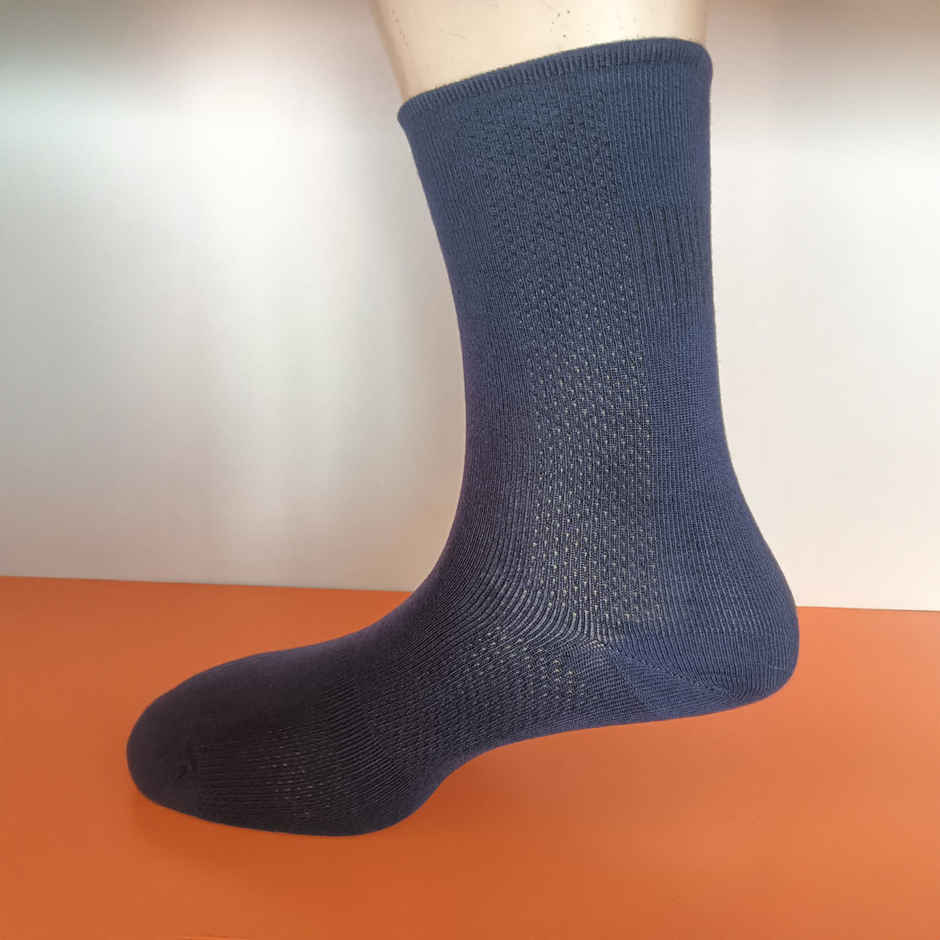 Freecultr Unisex Solid Bamboo Socks | Navy - Free Size