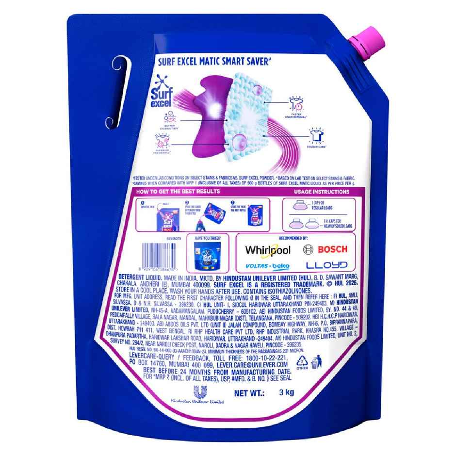 Surf Excel Matic Front Load Detergent Liquid