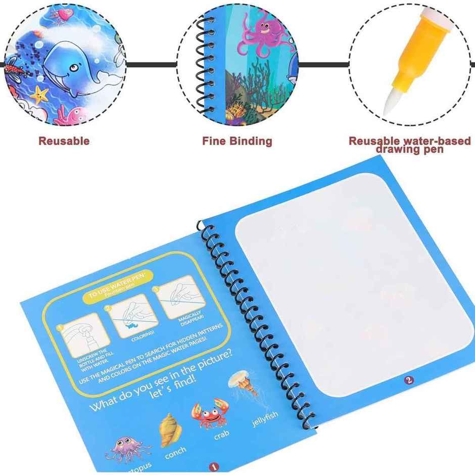 Kidara Kid's Magic Water Painting Book | Multicolour
