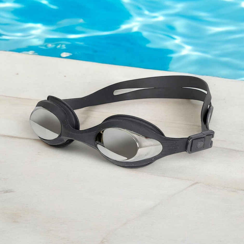 Vector X Viva Swimming Focus One Piece Mirror Goggle | Double Silicone Strap| Anti Fog
