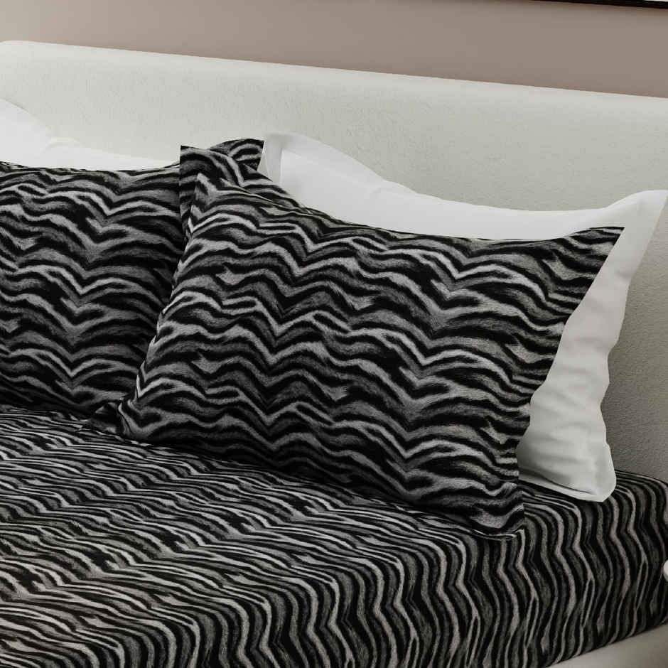 Boutique Living Untamed 100% Cotton 270 TC Bedsheet with 2 Pillow Covers