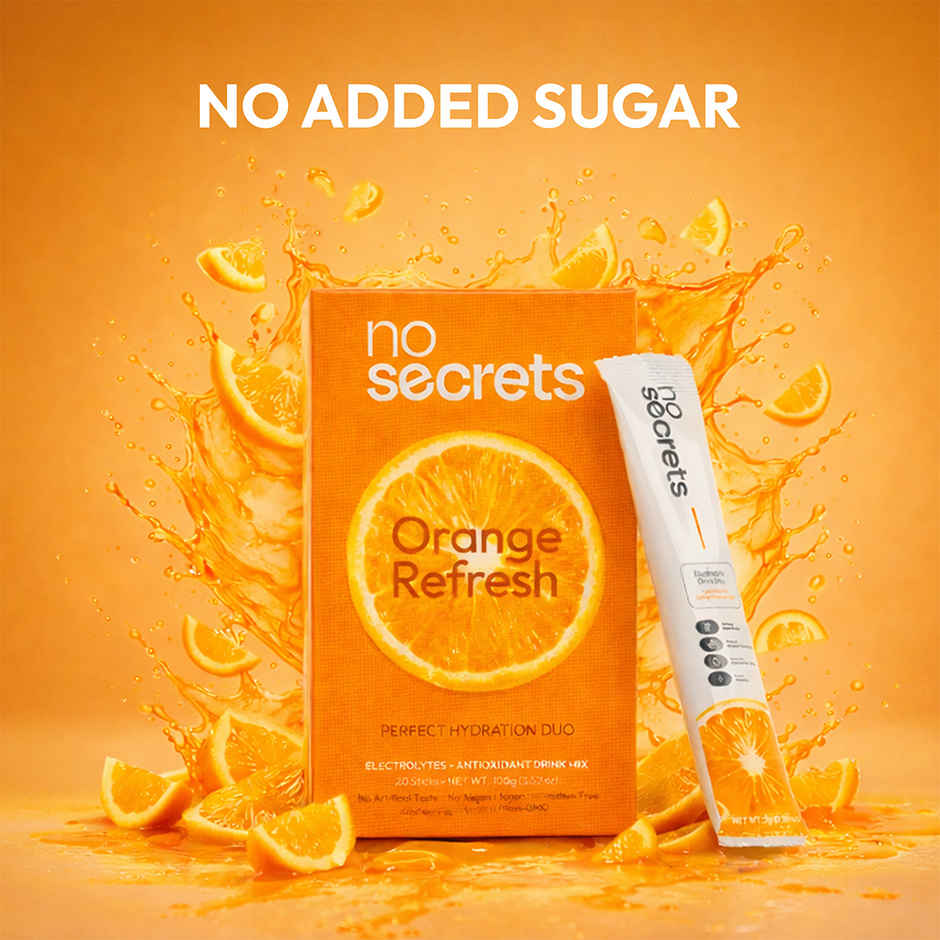 No Secrets Perfect Hydration Duo Electrolytes & Antioxidants Orange Fresh