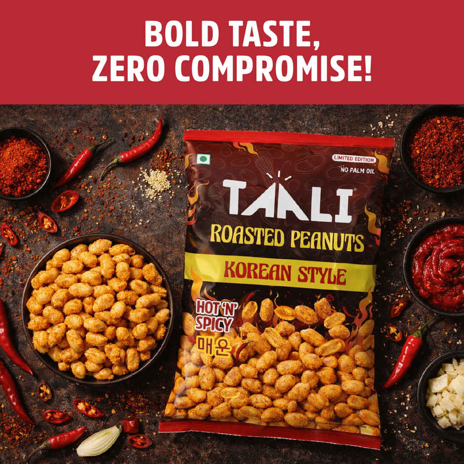 Taali Roasted Peanuts - Korean Snack, Premium Quality Bharuchi Nuts, Rich in Protein