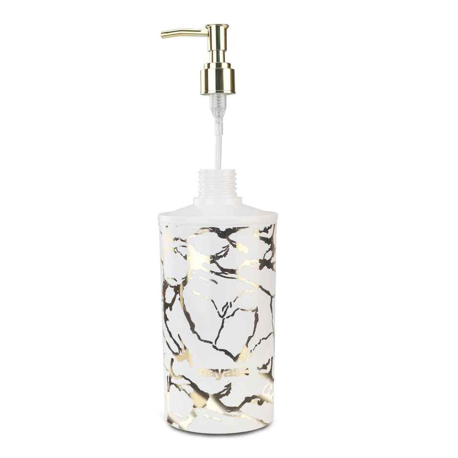Nayasa Stylo Plastic Soap Dispenser for Kitchen & Bathroom | Gold