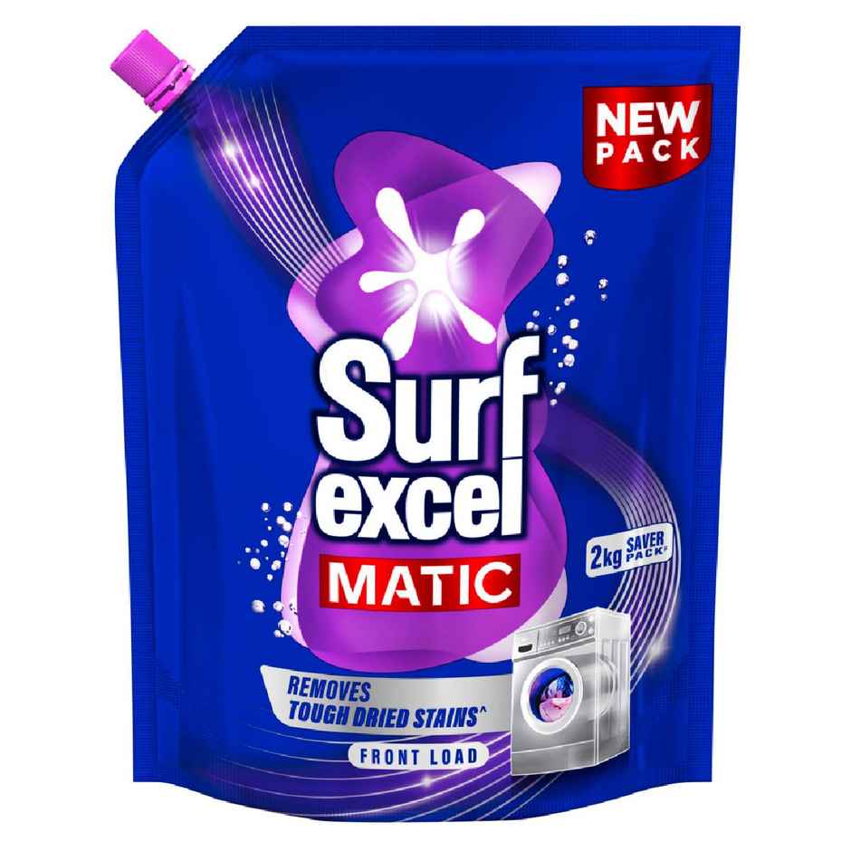 Surf Excel Matic Front Load Detergent Liquid Refill | Tough Dried Stain Removal