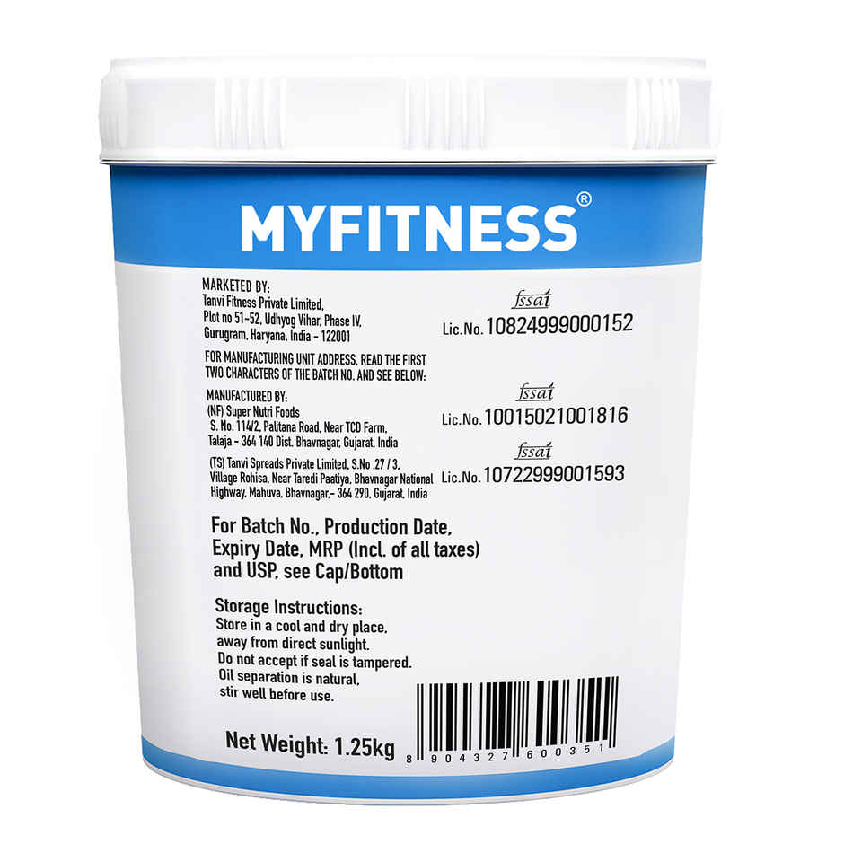 MyFitness Chocolate Peanut Butter Smooth Spread | High Protein