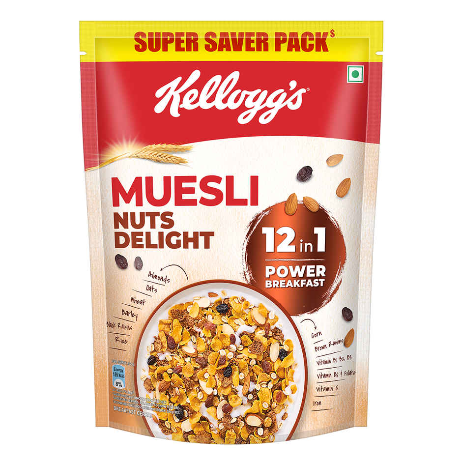 Kellogg's Muesli Nuts Delight 12-in-1 Power Breakfast