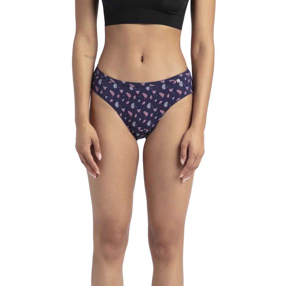 Jockey 1410 Women's Super Combed Cotton Underwear Bikini Panty|PO3 | Multicolor Dark assorted-XXL