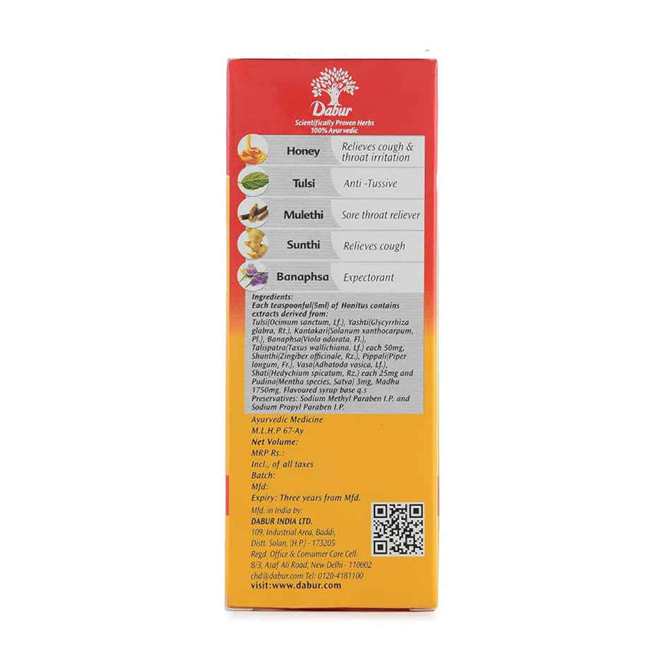 Dabur Honitus Honey Based Ayurvedic Cough Syrup 200mL