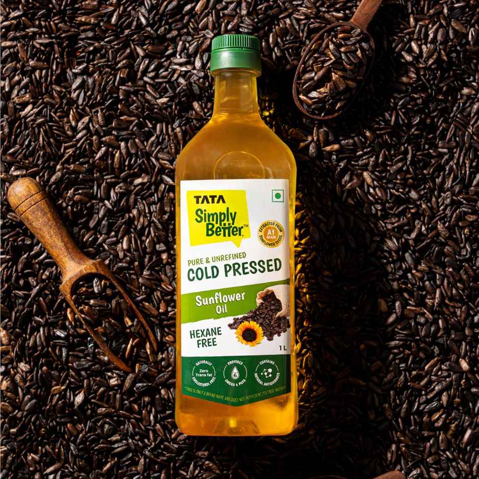 Tata Simply Better Sunflower Cold Pressed Oil | Healthy Cooking Oil