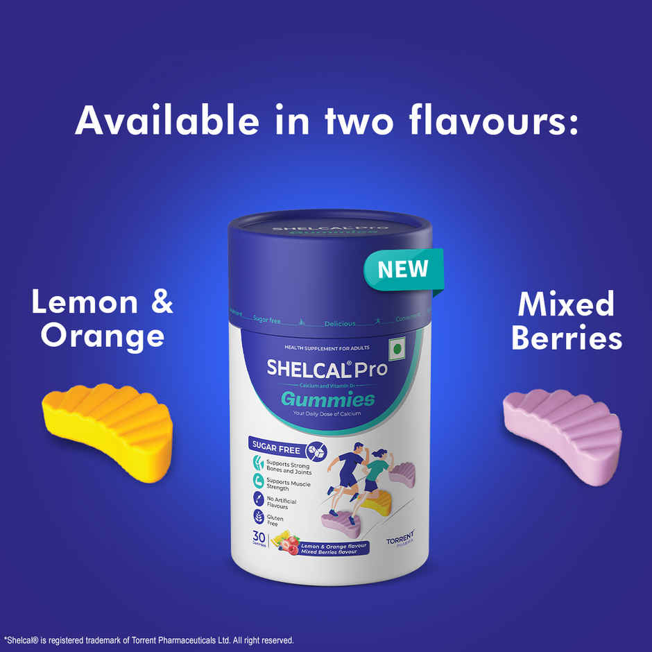Torrent Shelcal Pro Gummies with Calcium & Vitamin D3