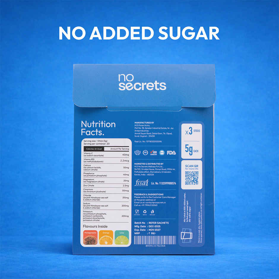 No Secrets Perfect Hydration Duo Electrolytes & Antioxidants Trial Bundle