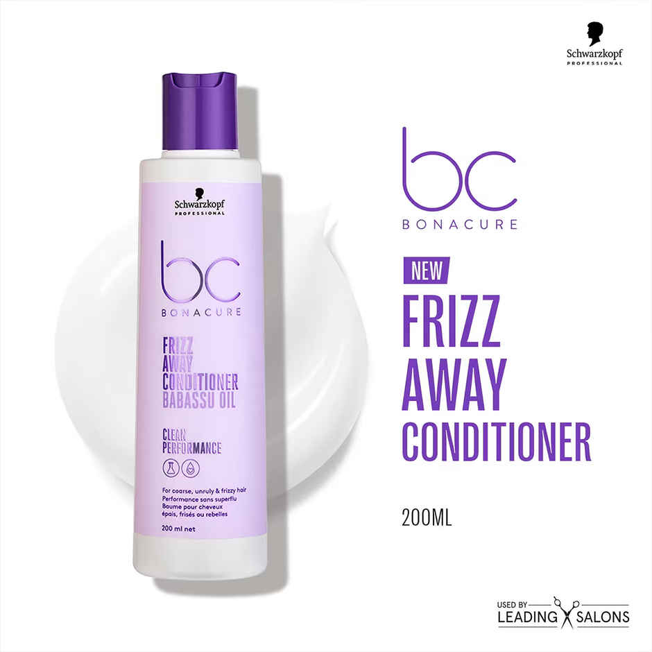 Schwarzkopf Professional Bonacure Repair Rescue Shampoo With Arginine(250ml) & Schwarzkopf Professional Bonacure Frizz Away Conditioner With Babassu Oil With Vegan Keratin(200ml) Combo