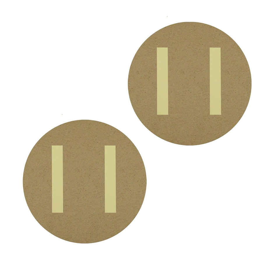 Indianara Set of 2 Beautiful Pichwai Round Shape Wall Painting