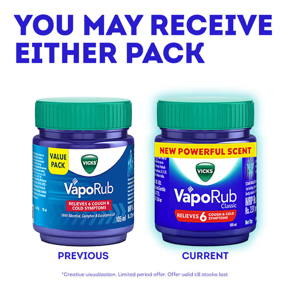 Vicks Vaporub - Relief for Cold, Cough, Congestion Combo