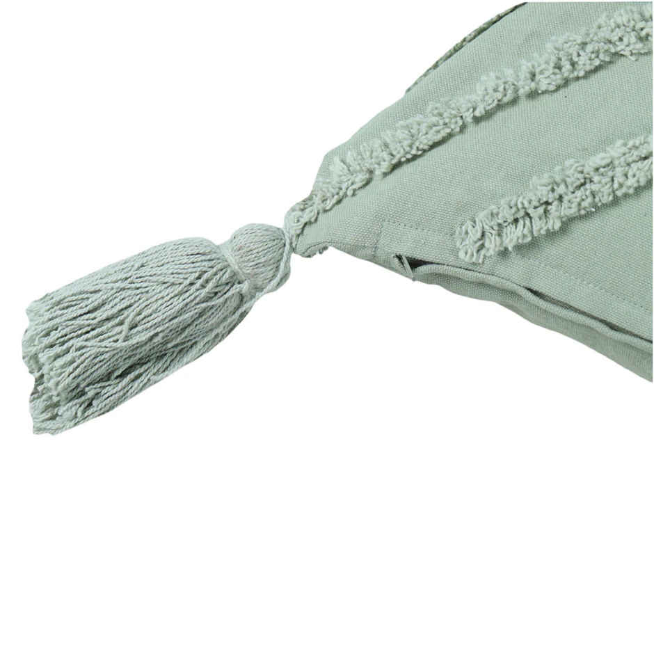 Sashaa World Tufted Cotton Cushion Cover | Green